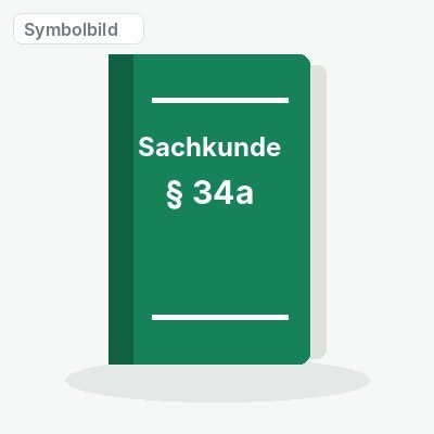 Symbolbild: Lehrbuch zur Sachkundeprüfung § 34a GewO